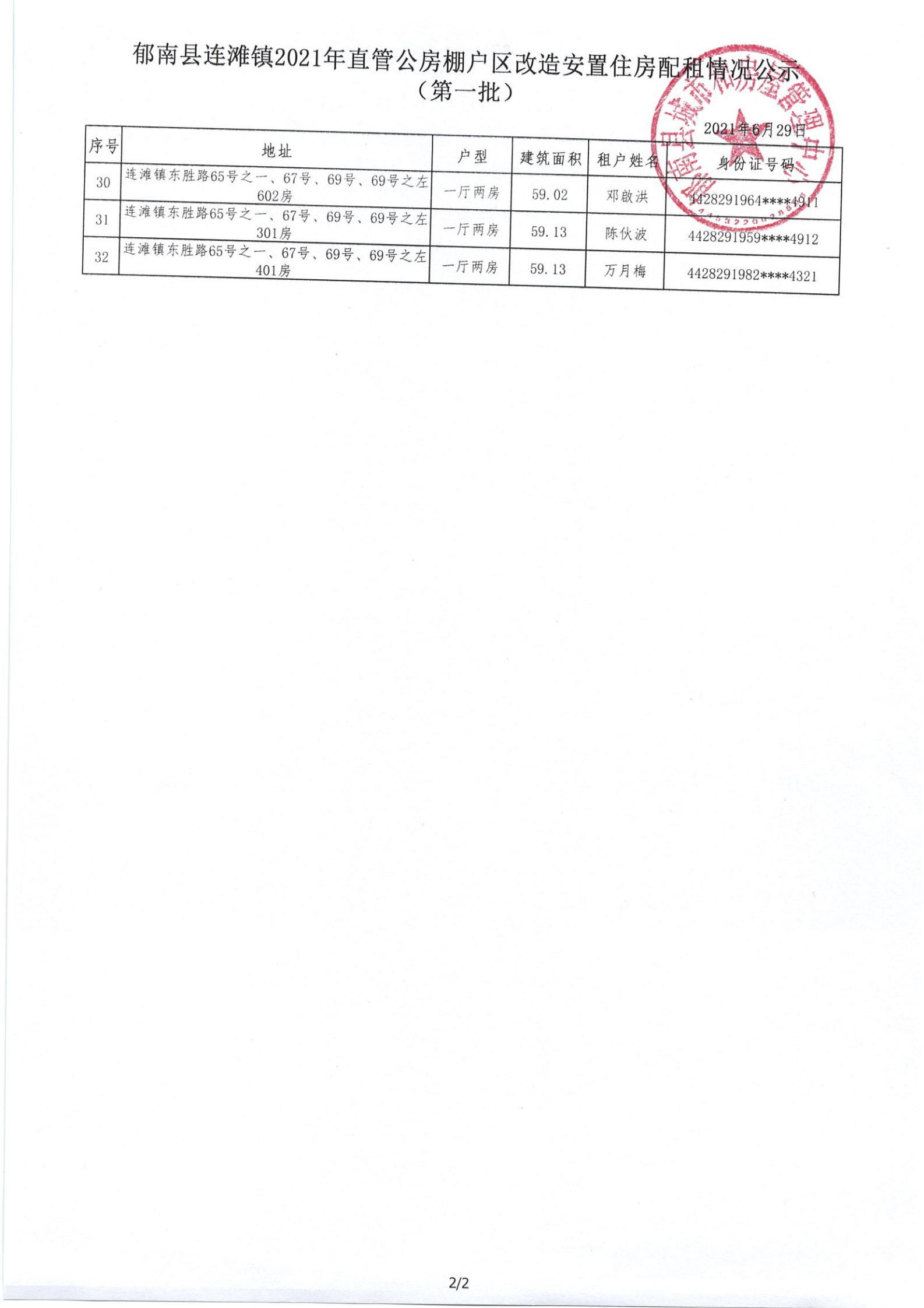 連灘鎮(zhèn)2021年城中村直管公房棚戶(hù)區(qū)改造安置住房配租情況公示（第一批）-3.jpg