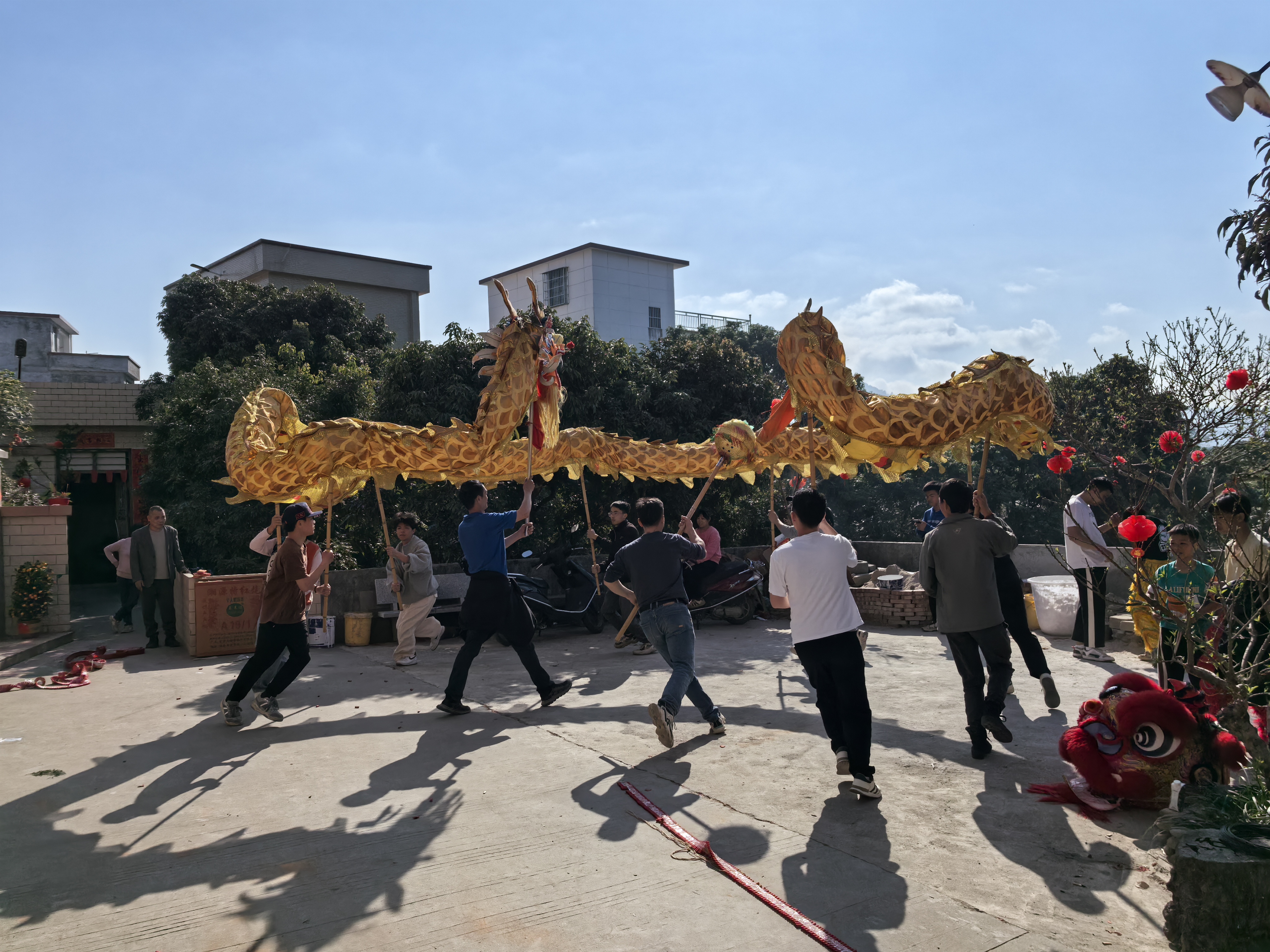 寶珠鎮(zhèn)：舞龍舞獅鬧元宵 民俗傳承添新彩 (2).jpg